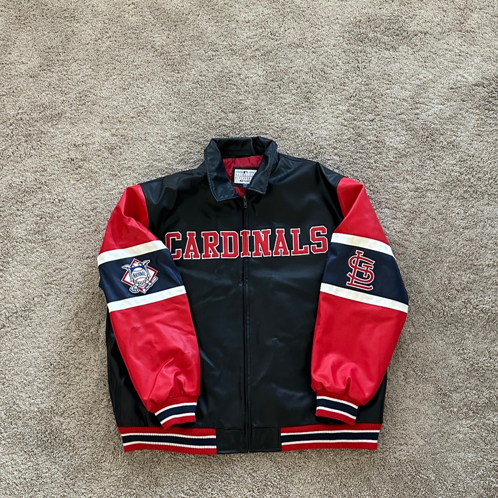 Vintage leather st Louis cardinals jacket